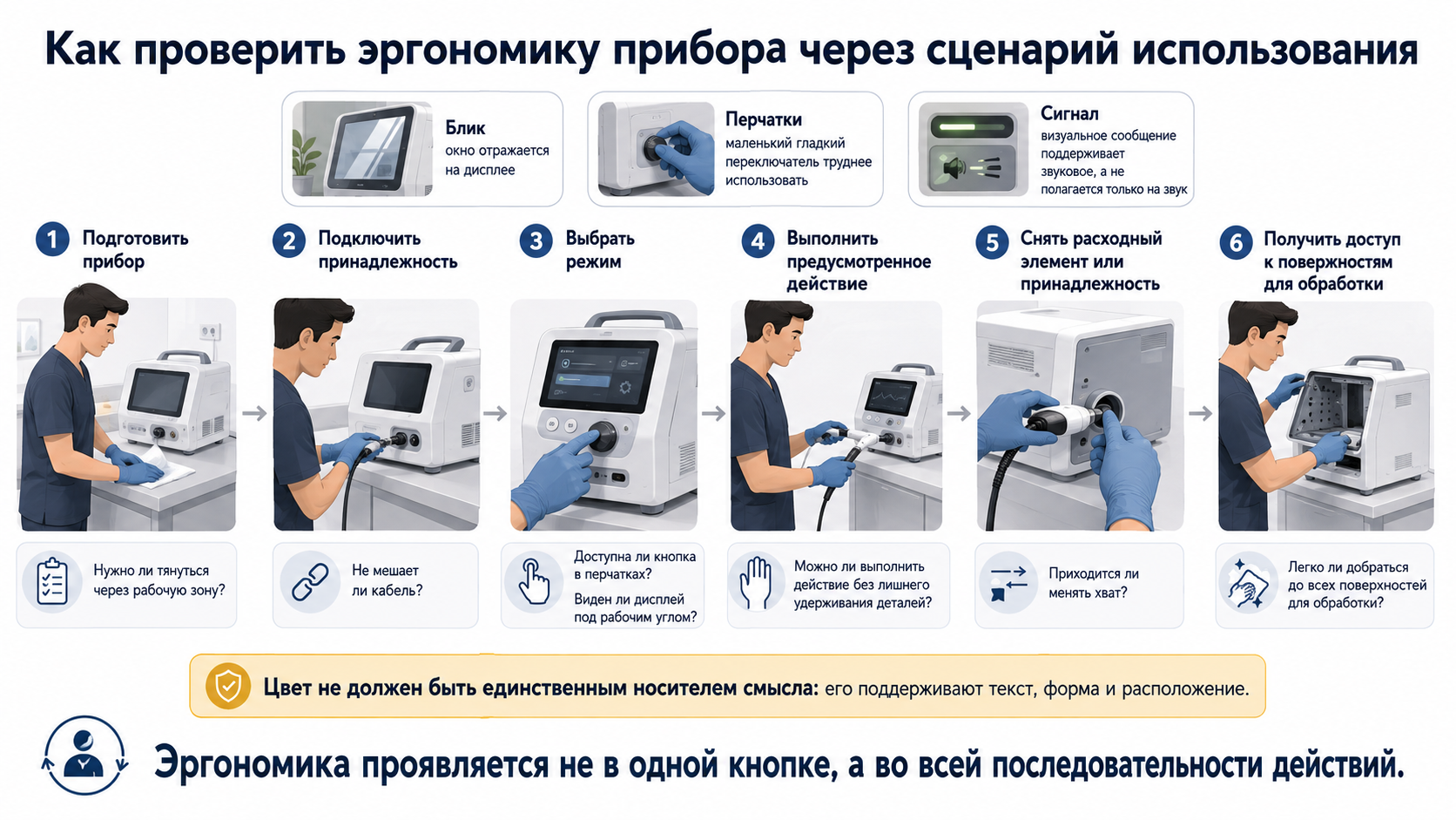Эргономика становится заметной при длительном использовании